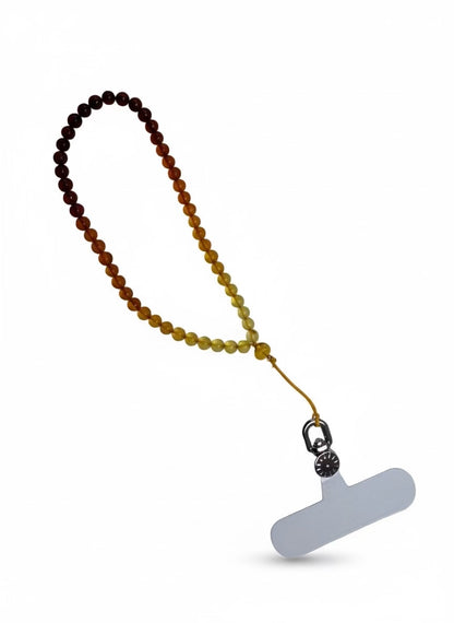 Golden Amber & Blood Amber 琥珀 Handphone Accessories Chain — Elegant, Lightweight & Full of Warm Energy