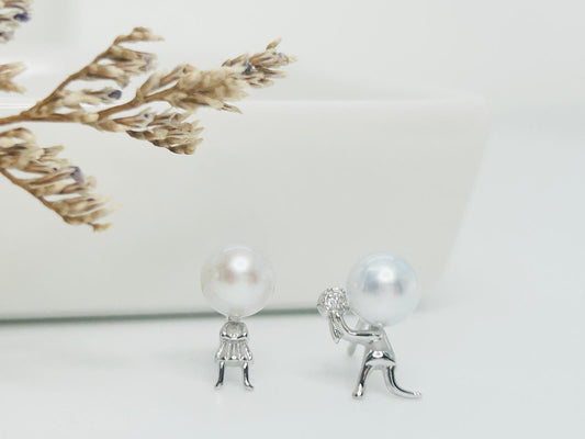 Aurora Couple Proposal Series Pearls (6-6.5mm) Earring