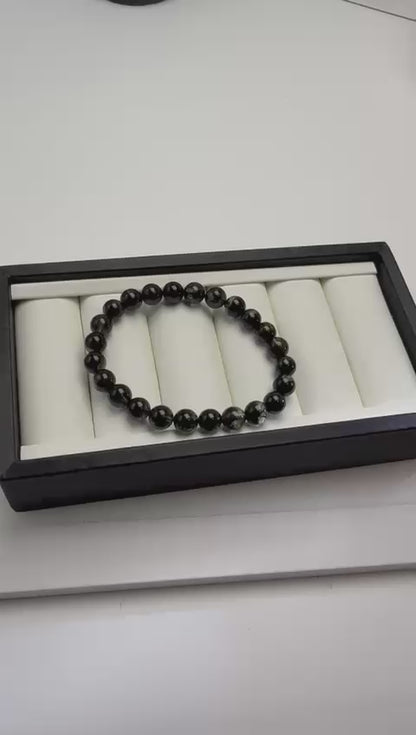 Black Rutilated Quartz 黑发晶 Bracelet (7-7.5mm) | Strength, Protection & Inner Clarity